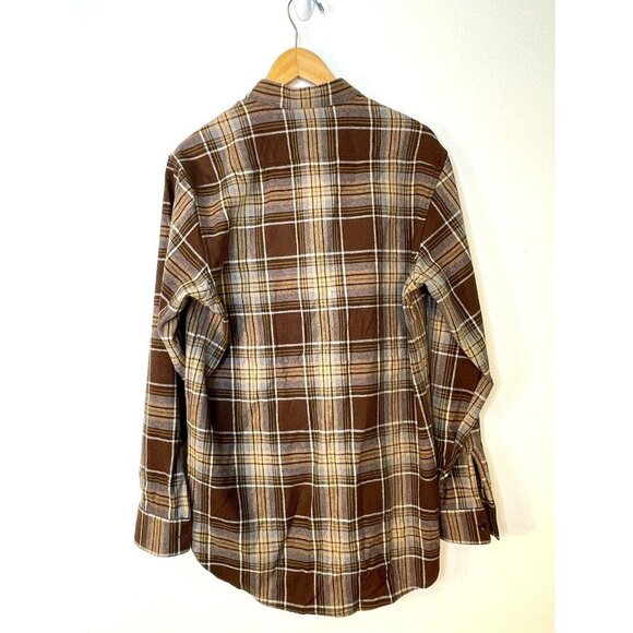 NWT Gucci Brown Wool Checked Button Down Shirt - Picture 6 of 11